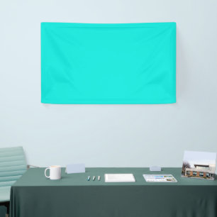 Bright Turquoise Solid Color Banner