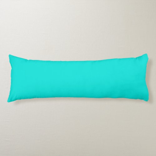 Bright Turquoise Solid Color Body Pillow