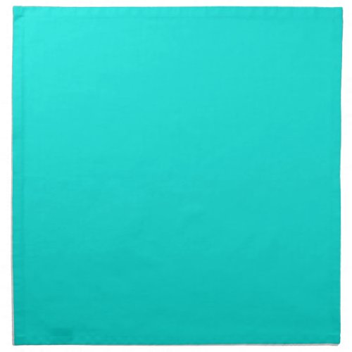 Bright Turquoise Solid Color Cloth Napkin