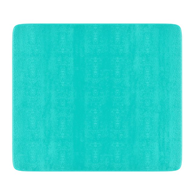 Bright Turquoise Solid Color Cutting Board (Front)