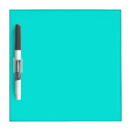 Bright Turquoise Solid Color Dry Erase Board