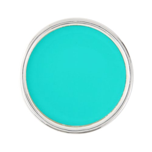 Bright Turquoise Solid Color Lapel Pin
