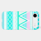 Bright Turquoise Tribal Case-Mate iPhone Case (Back (Horizontal))