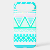 Bright Turquoise Tribal Case-Mate iPhone Case (Back)