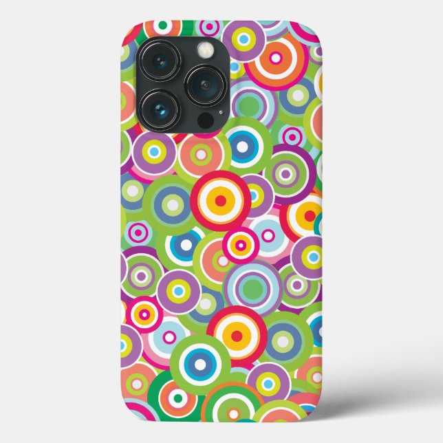 Bright Vector Circles Case-Mate iPhone Case (Back)