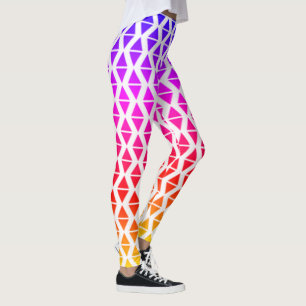 Bright Vibrant Beach Abstract Yoga Pants Leggings