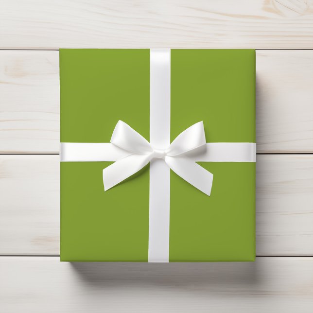 Bright Vibrant Chartreuse Green Solid Color Wrapping Paper (Creator Uploaded)