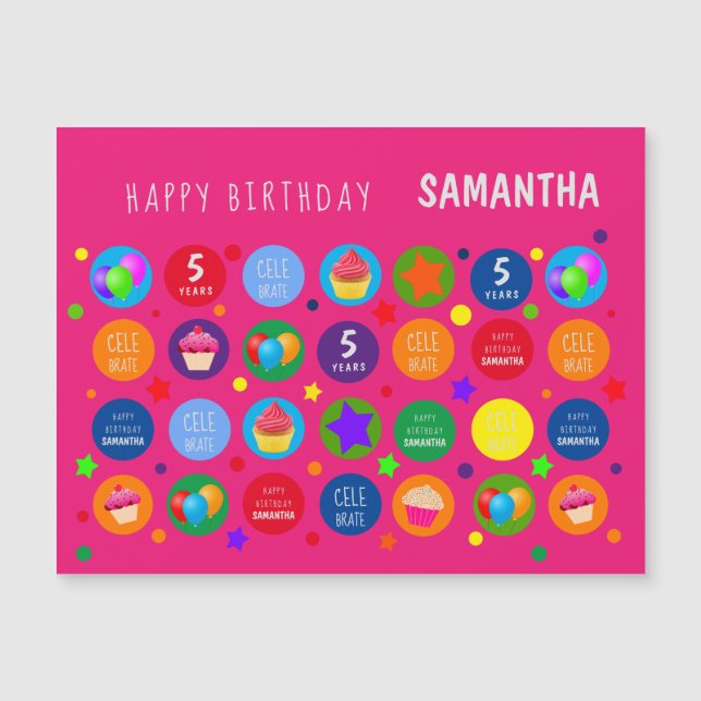 Bright,Vibrant & Colorful - Any Age Happy Birthday (Front)