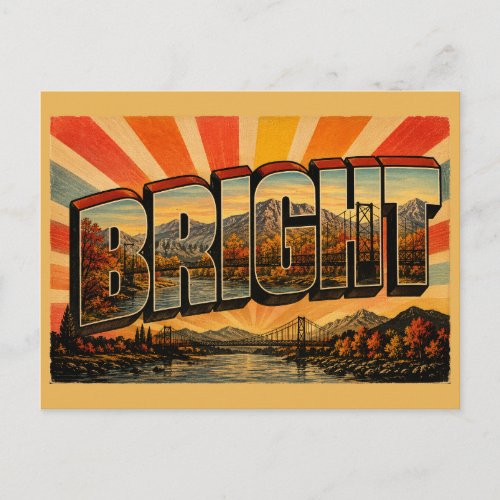 Bright Victoria Australia Alpine High Country Art Postcard