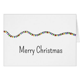 Bright Vintage Christmas Lights  Cards