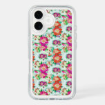 Bright Vintage Floral Pink and Red Flowers iPhone 16 Case