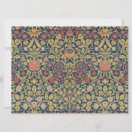 Bright Violet and Columbine by William Morris Card