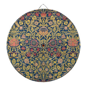 Bright Violet and Columbine (by William Morris) Dart Board