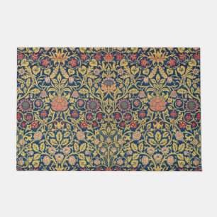 Bright Violet and Columbine (by William Morris) Doormat