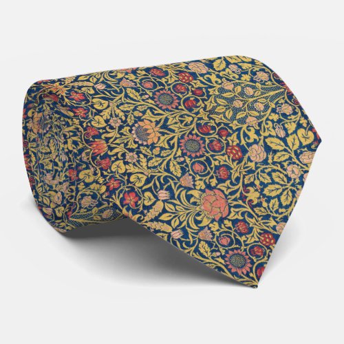 Bright Violet and Columbine by William Morris Neck Tie