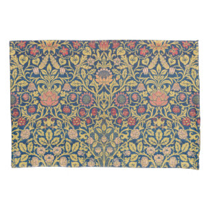 Bright Violet and Columbine (by William Morris) Pillow Case