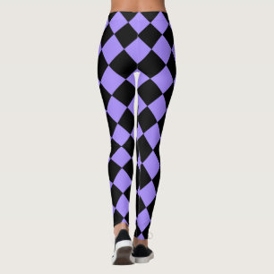 Bright Violet Harlequin Leggings