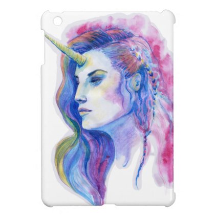 Bright Violet Magic Unicorn Fantasy Illustration Cover For The iPad Mini