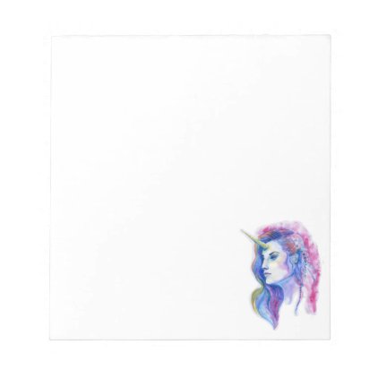 Bright Violet Magic Unicorn Fantasy Illustration Notepad