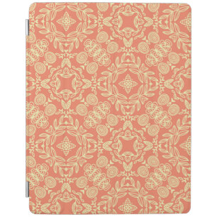 Bright warm background in vintage style. iPad smart cover
