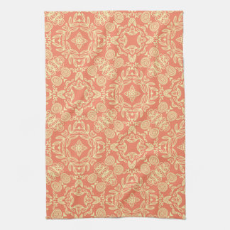 Bright warm background in vintage style. kitchen towel