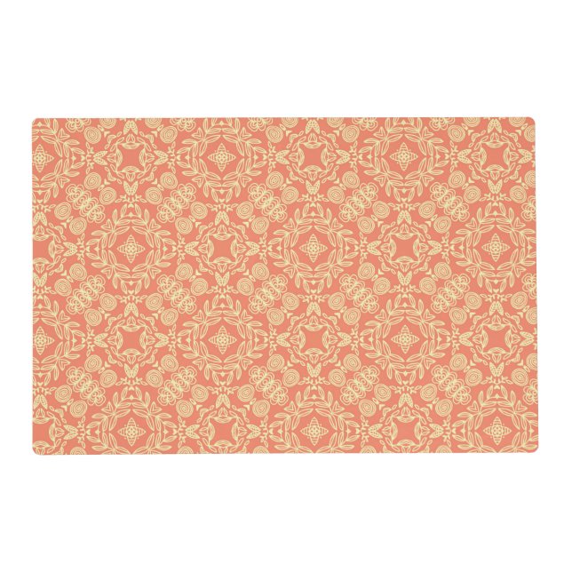 Bright warm background in vintage style. placemat (Front)