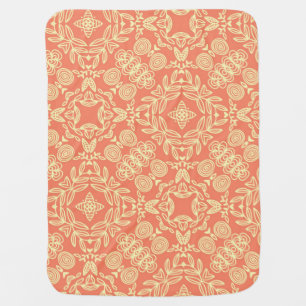 Bright warm background in vintage style. stroller blanket