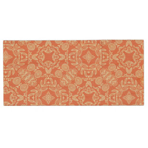 Bright warm background in vintage style. wood flash drive