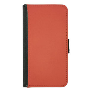 Bright Warm Red Grainy Texture Wallet Phone Case For Samsung Galaxy S5