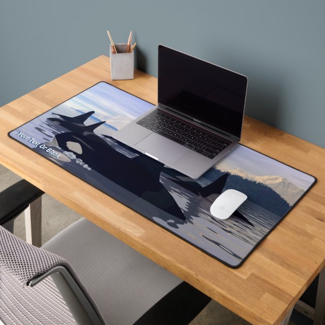 Bright Water Orca Desk Mat (Office 2)