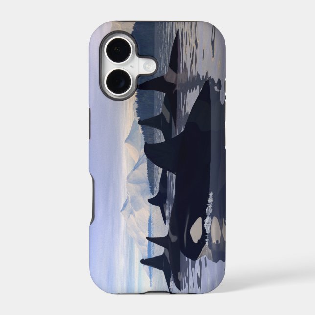 Bright Water Orca Iphone Case (Back)