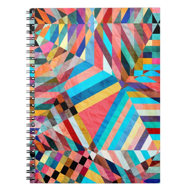 Bright Watercolor: Abstract Fantasy Background Notebook (Front)