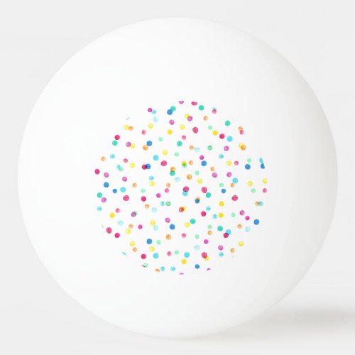 Bright Watercolor Dots Seamless Pattern Ping Pong Ball