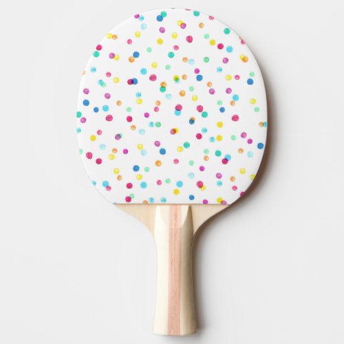 Bright Watercolor Dots Seamless Pattern Ping Pong Paddle