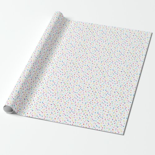 Bright Watercolor Dots Seamless Pattern Wrapping Paper
