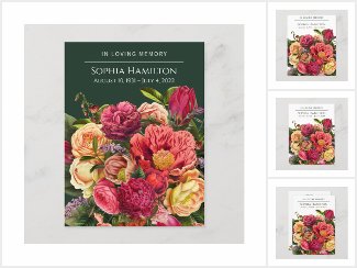 Bright Watercolor Floral Funeral
