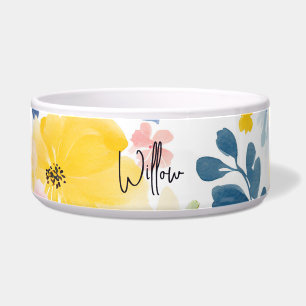 Bright Watercolor Floral Pattern Bowl