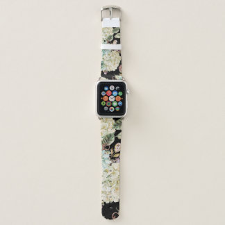 Bright Watercolor: Hydrangea Rose Pattern. Apple Watch Band