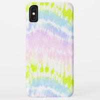 Bright Watercolor Pastel Tie Dye Pattern iPhone XS Max Case