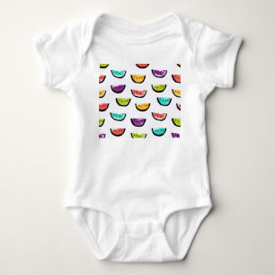 Bright watermelons: colorful seamless pattern. baby bodysuit