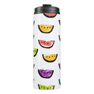 Bright watermelons: colorful seamless pattern. thermal tumbler