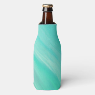Bright Wavy Ocean Fluid Marble Bottle Cooler
