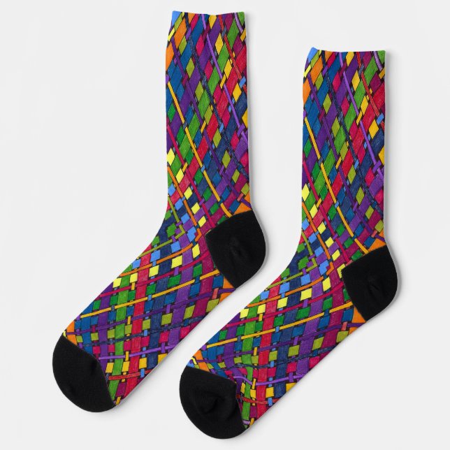 Bright Weave Socks (Left)