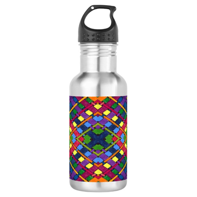 Bright Weave Stainless Steel Water Bottle (Front)