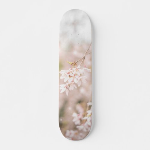 Bright Weeping Cherry Sparkles Skateboard
