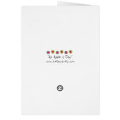 Bright Whimsical Apple Tree with Birds Design Cards (Back)