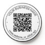 Bright White QR Code Smart Contact PopSocket