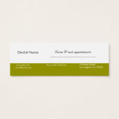 Bright White Tooth Dentist  Appointment Care (Back)