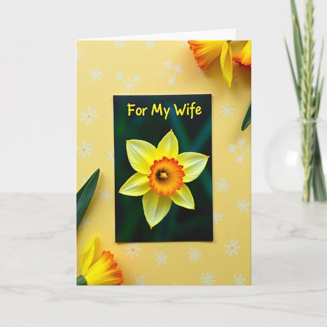 Bright Wife Mothers Day Card (Front)