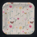 Bright Wildflower Party Paper Plates<br><div class="desc">Wildflower Paper Plates.</div>